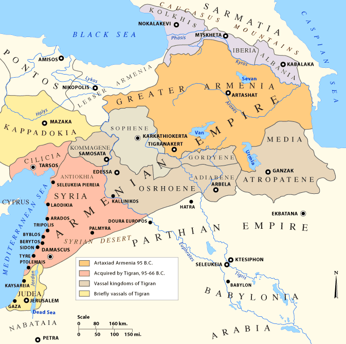 Карта на Древна Армения